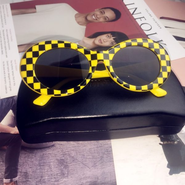 Hip-Hop Style Oval Sunglasses Inspired by Burijie Bridge and G-Dragon â€“ Trendy Alien Glasses for Y2K Fashion Lovers