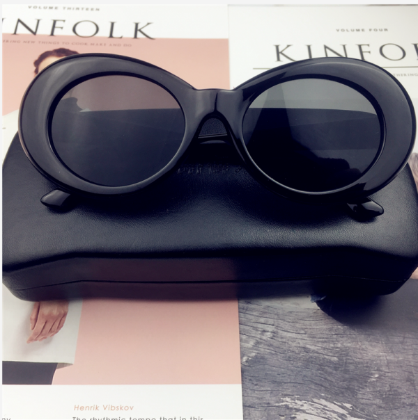 Hip-Hop Style Oval Sunglasses Inspired by Burijie Bridge and G-Dragon â€“ Trendy Alien Glasses for Y2K Fashion Lovers
