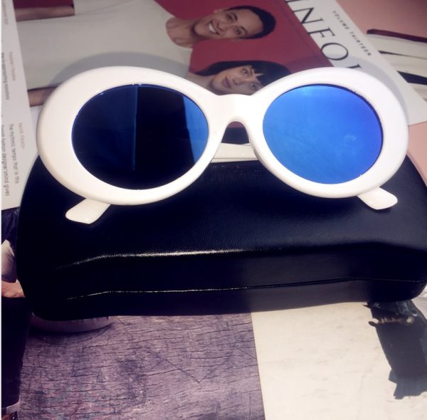 Hip-Hop Style Oval Sunglasses Inspired by Burijie Bridge and G-Dragon â€“ Trendy Alien Glasses for Y2K Fashion Lovers