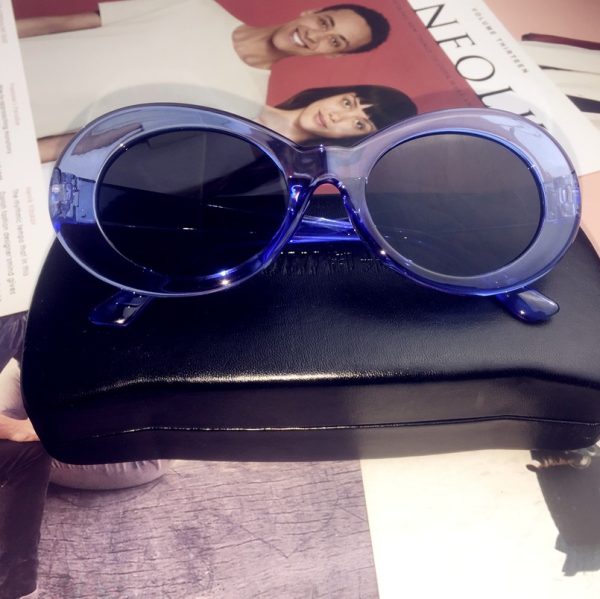 Hip-Hop Style Oval Sunglasses Inspired by Burijie Bridge and G-Dragon â€“ Trendy Alien Glasses for Y2K Fashion Lovers