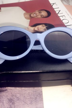 Hip-Hop Style Oval Sunglasses Inspired by Burijie Bridge and G-Dragon â€“ Trendy Alien Glasses for Y2K Fashion Lovers