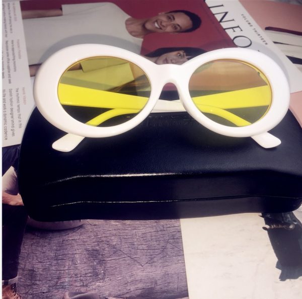 Hip-Hop Style Oval Sunglasses Inspired by Burijie Bridge and G-Dragon â€“ Trendy Alien Glasses for Y2K Fashion Lovers