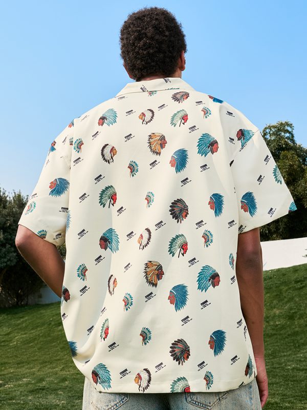 Ice Silk Cool Feel Hawaiian Short Sleeve Floral Shirt - Vintage Unisex 2025 Summer Style, Floral Print, Relaxed Fit, Tropical Vibes