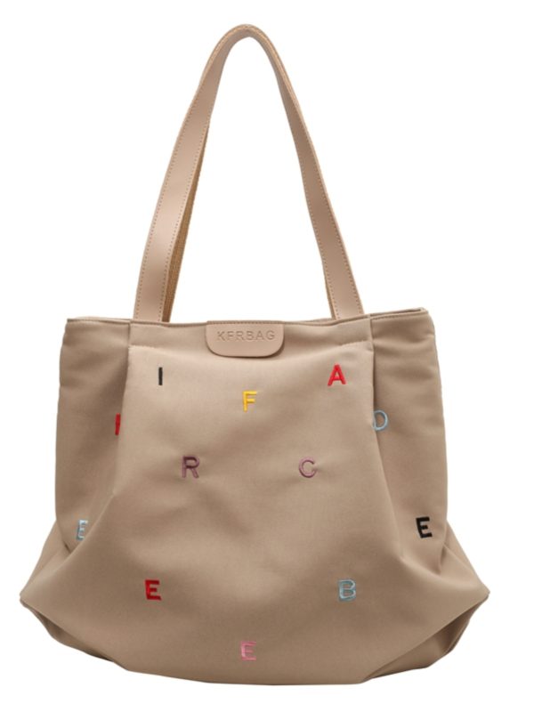 Japanese-Style Large-Capacity Shoulder Bag for Students - Versatile Casual Tote for Class and Commuting