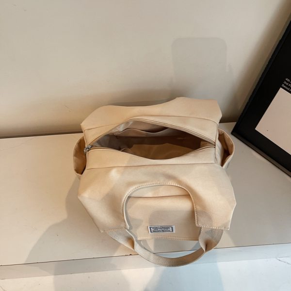 Japanese-Style Oxford Cloth Tote Bag for Women - 2025 Model, Large Capacity Handheld Shoulder Bag for Commuting and Classes