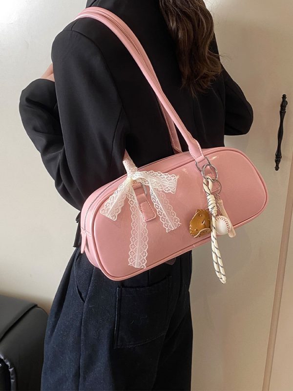 Korean Ballet-Style Underarm Bowling Bag - Women's Shoulder Bag for Spring/Summer 2025 Fashion Trend