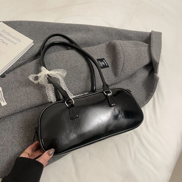 Korean Ballet-Style Underarm Bowling Bag - Women's Shoulder Bag for Spring/Summer 2025 Fashion Trend
