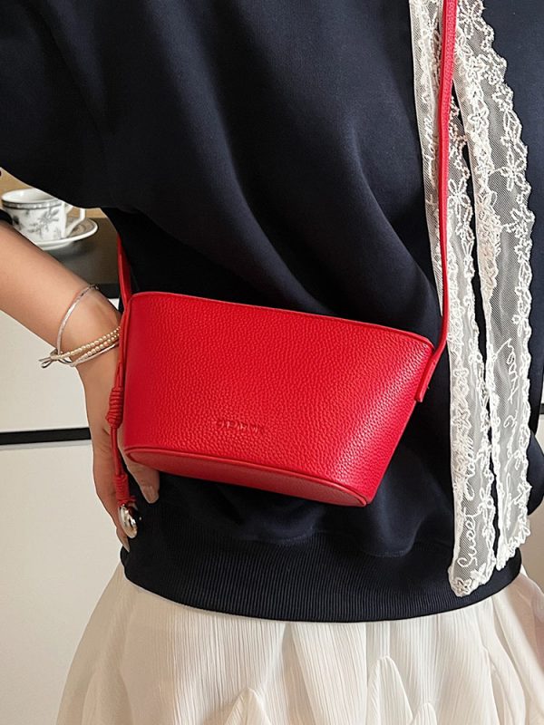 Korean Style Casual Bucket Bag for Women, Trendy INS Shoulder Bag, High-End Spring 2025 Fashion Accessory