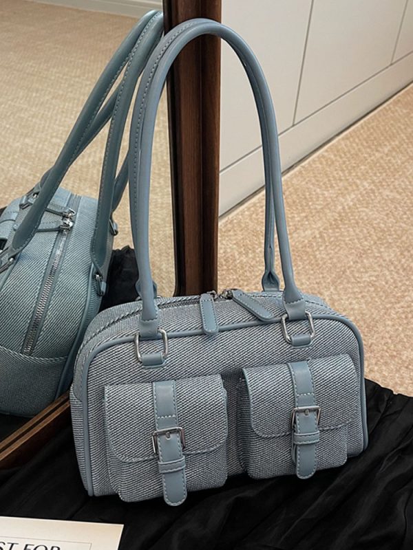 Korean Style Casual Shoulder Bag for Work Commute, Spring 2025, High-End Feel, Multiple Pockets, Versatile Everyday Use