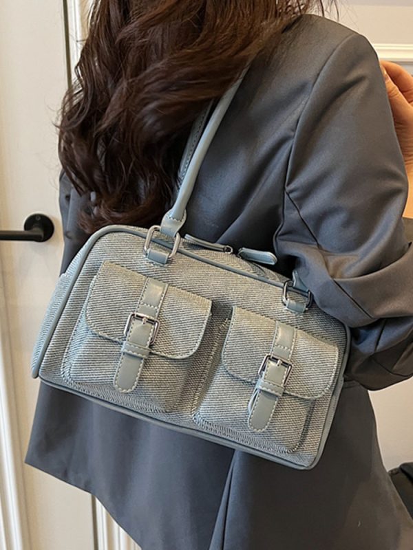Korean Style Casual Shoulder Bag for Work Commute, Spring 2025, High-End Feel, Multiple Pockets, Versatile Everyday Use