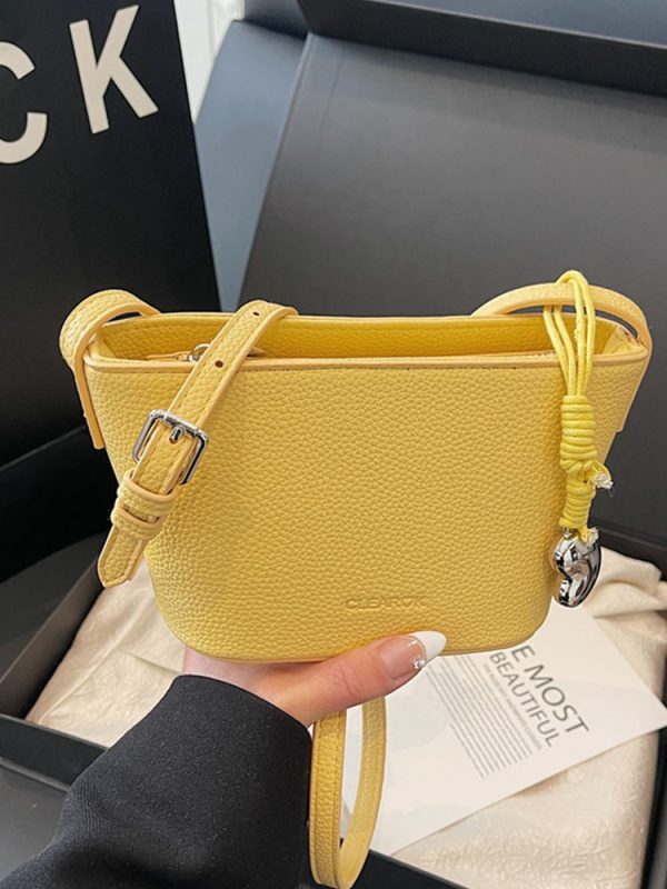 Korean Style Fashion Bucket Bag for Women, Trendy Versatile Shoulder Bag, 2025 Summer High-End Casual Accessory