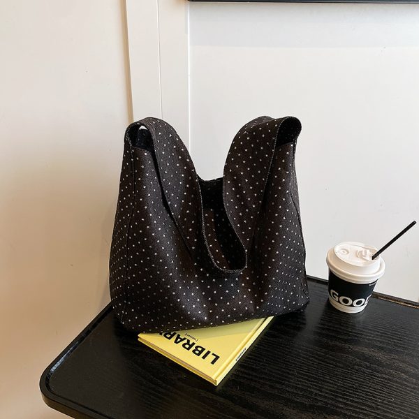 Korean Style High-End Leopard Print Shoulder Bag for Women - 2025 Summer Large Capacity Commuting Tote Bag