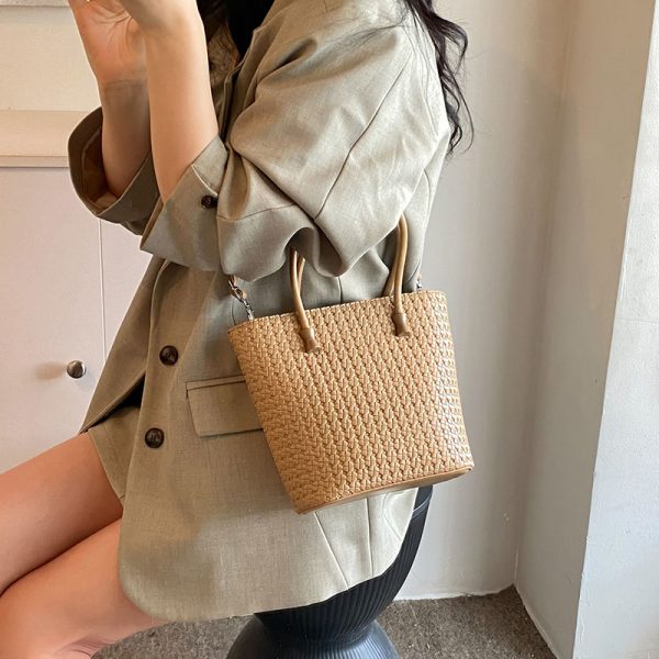 Korean Style High-End Women's Bucket Bag - Versatile Spring/Summer Crossbody Shoulder Handbag 2025 Fashionable Design