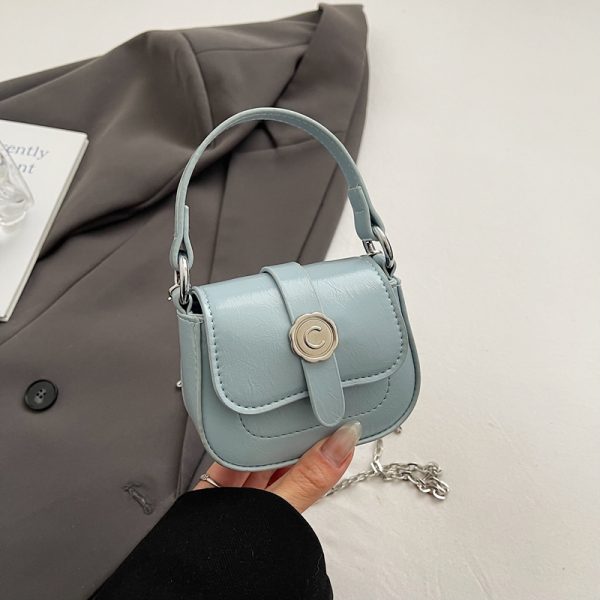 Korean-Style Mini Coin Purse Handbag for Women - 2025 High-End Single Shoulder Crossbody Saddle Bag