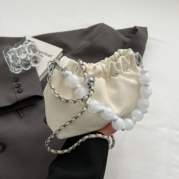 Korean-Style Minimalist Crossbody Bucket Handbag for Women - Versatile Fashionable Design for Commuting - Summer 2025 Collection