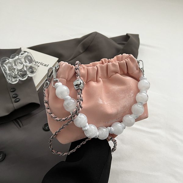 Korean-Style Minimalist Crossbody Bucket Handbag for Women - Versatile Fashionable Design for Commuting - Summer 2025 Collection