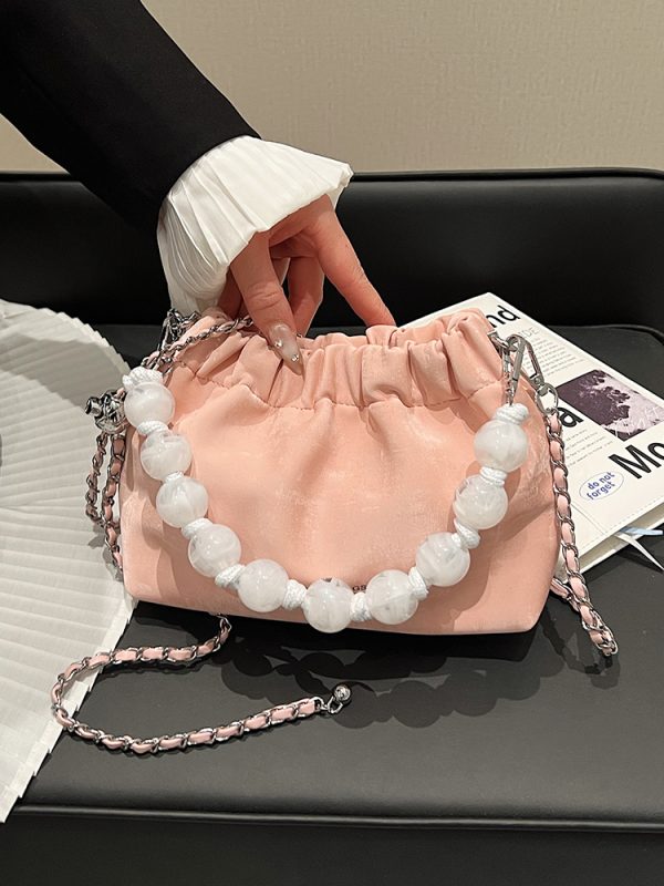 Korean-Style Minimalist Crossbody Bucket Handbag for Women - Versatile Fashionable Design for Commuting - Summer 2025 Collection