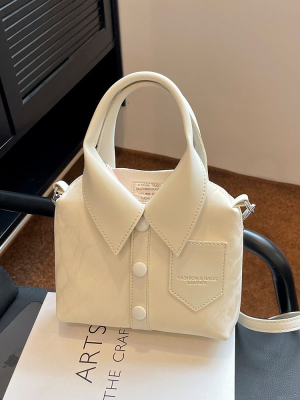 Korean-Style Minimalist Crossbody Handbag for Women, Trendy Casual Design 2025, Niche Personality Fashion Bag