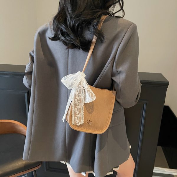 Korean Style Minimalist Fashion Bucket Bag for Women - Small Summer 2025 Crossbody Phone Bag