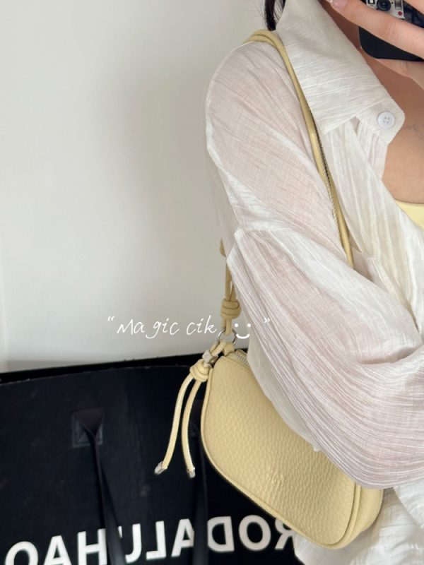 Korean-Style Minimalist Mini Shoulder Commuter Bag for Women - 2025 Summer Trendy Crossbody Small Square Bag