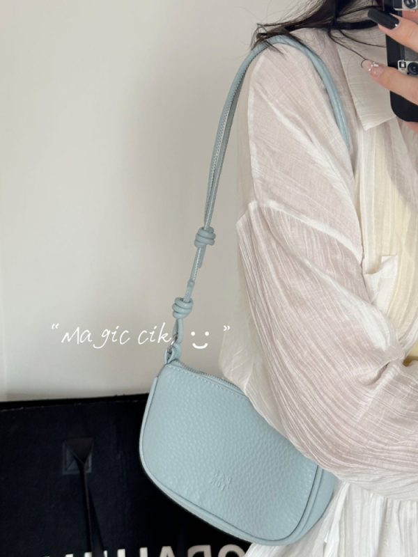 Korean-Style Minimalist Mini Shoulder Commuter Bag for Women - 2025 Summer Trendy Crossbody Small Square Bag