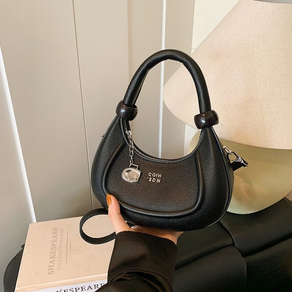 Korean-Style Minimalist Retro Handbag for Women - 2025 Summer Versatile Crossbody Dumpling Bag