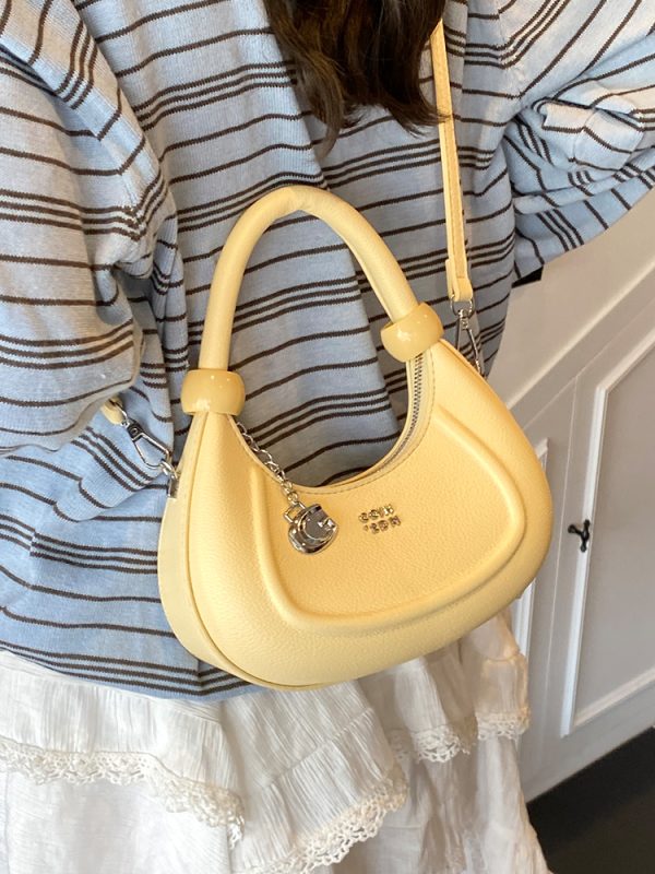 Korean-Style Minimalist Retro Handbag for Women - 2025 Summer Versatile Crossbody Dumpling Bag