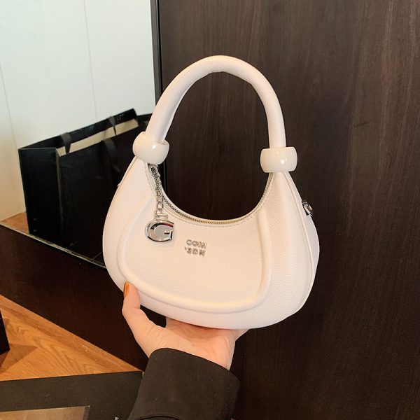 Korean-Style Minimalist Retro Handbag for Women - 2025 Summer Versatile Crossbody Dumpling Bag