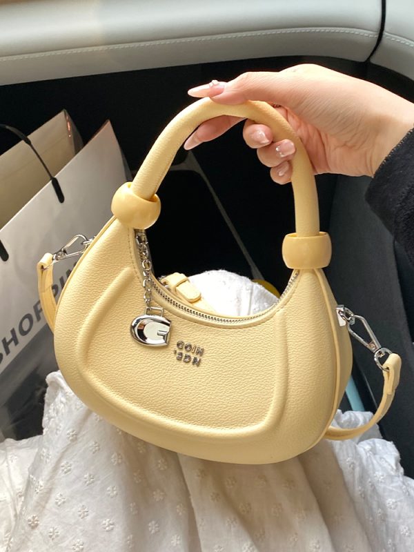 Korean-Style Minimalist Retro Handbag for Women - 2025 Summer Versatile Crossbody Dumpling Bag