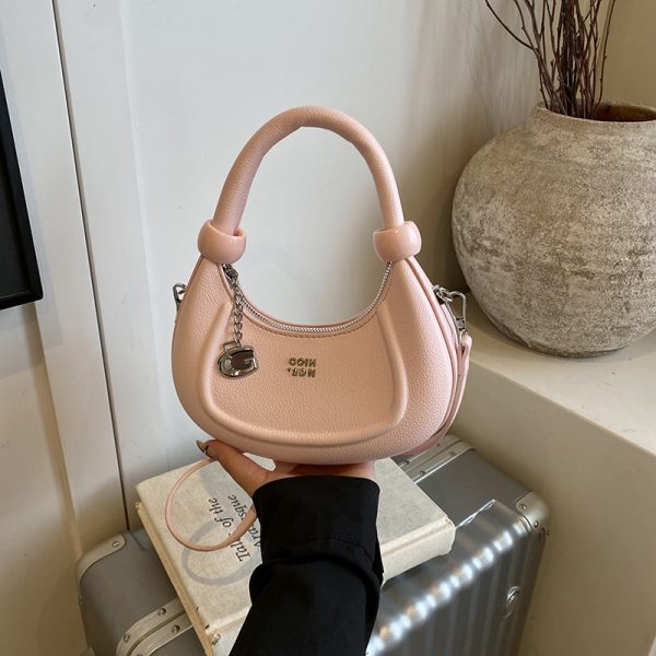 Korean-Style Minimalist Retro Handbag for Women - 2025 Summer Versatile Crossbody Dumpling Bag