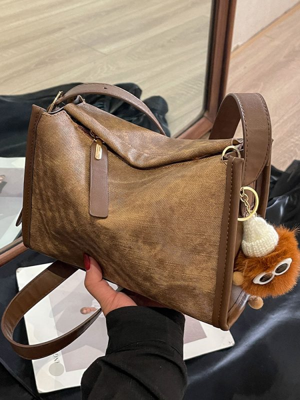 Korean-Style Minimalist Small Square Bag for Women - Cute Versatile 2025 Spring/Summer Fashion Shoulder Bag