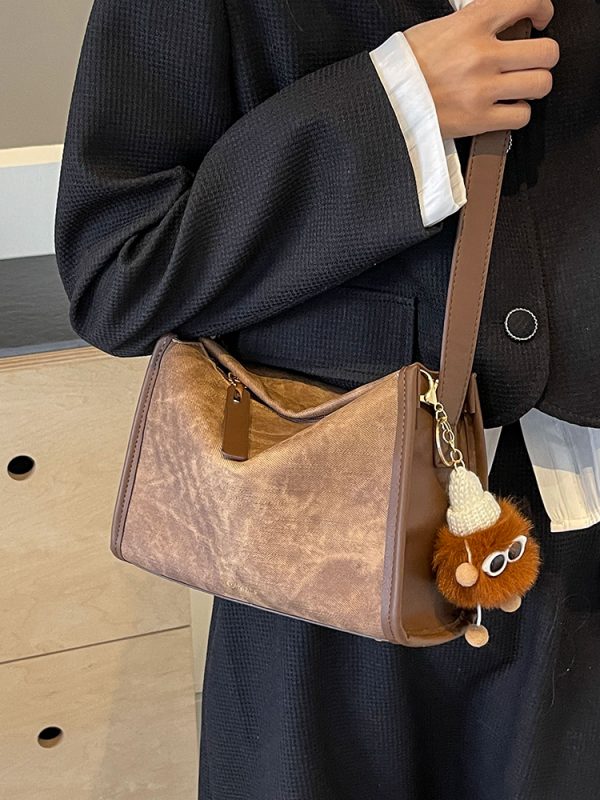 Korean-Style Minimalist Small Square Bag for Women - Cute Versatile 2025 Spring/Summer Fashion Shoulder Bag