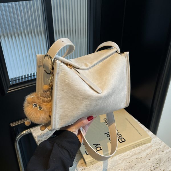 Korean-Style Minimalist Small Square Bag for Women - Cute Versatile 2025 Spring/Summer Fashion Shoulder Bag