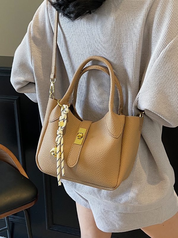 Korean Style Minimalist Versatile Crossbody Bucket Handbag for Women - 2025 Summer High-Quality Commuting Bag