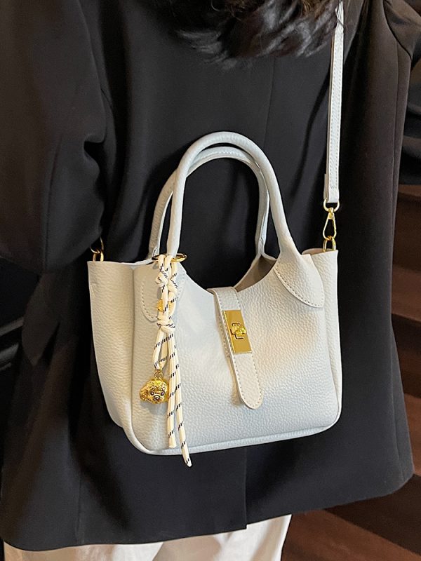 Korean Style Minimalist Versatile Crossbody Bucket Handbag for Women - 2025 Summer High-Quality Commuting Bag