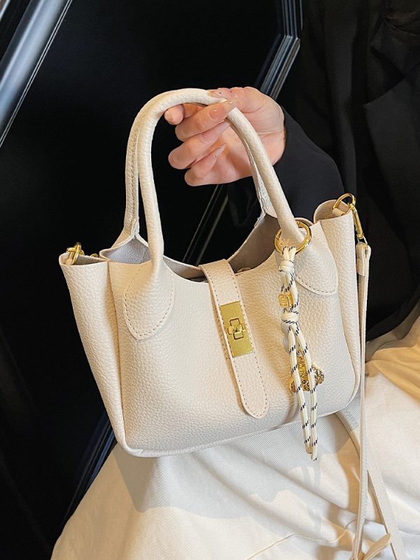 Korean Style Minimalist Versatile Crossbody Bucket Handbag for Women - 2025 Summer High-Quality Commuting Bag