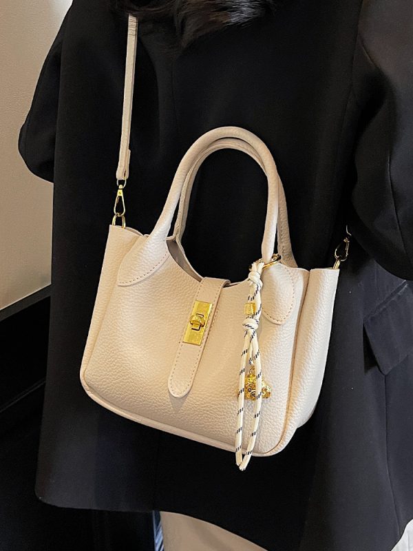 Korean Style Minimalist Versatile Crossbody Bucket Handbag for Women - 2025 Summer High-Quality Commuting Bag