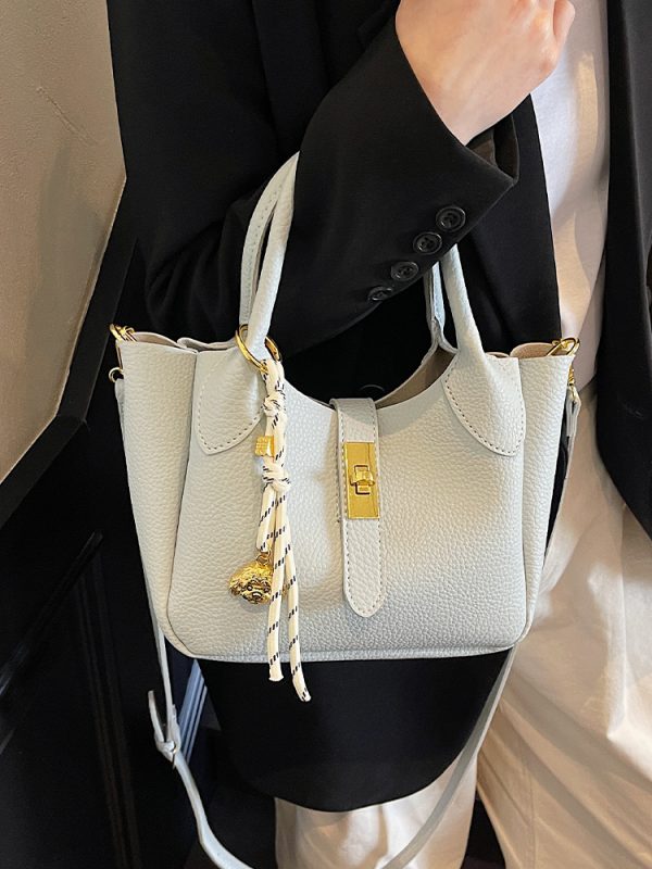 Korean Style Minimalist Versatile Crossbody Bucket Handbag for Women - 2025 Summer High-Quality Commuting Bag