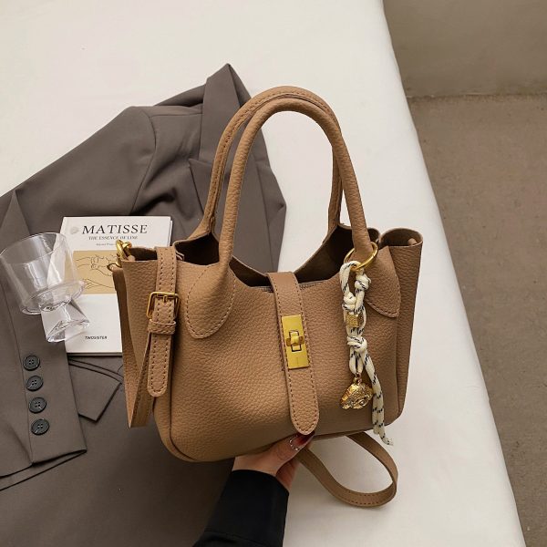 Korean Style Minimalist Versatile Crossbody Bucket Handbag for Women - 2025 Summer High-Quality Commuting Bag