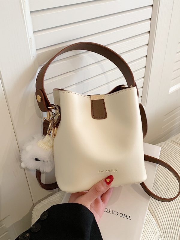 Korean-Style Retro Bucket Handbag for Women - Trendy Versatile Shoulder Bag for Spring/Summer 2025 High-End Fashion
