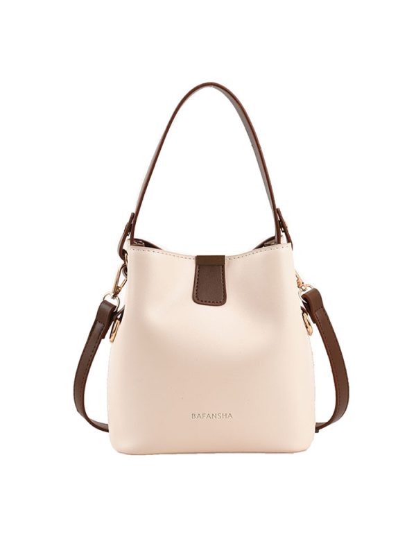 Korean-Style Retro Bucket Handbag for Women - Trendy Versatile Shoulder Bag for Spring/Summer 2025 High-End Fashion