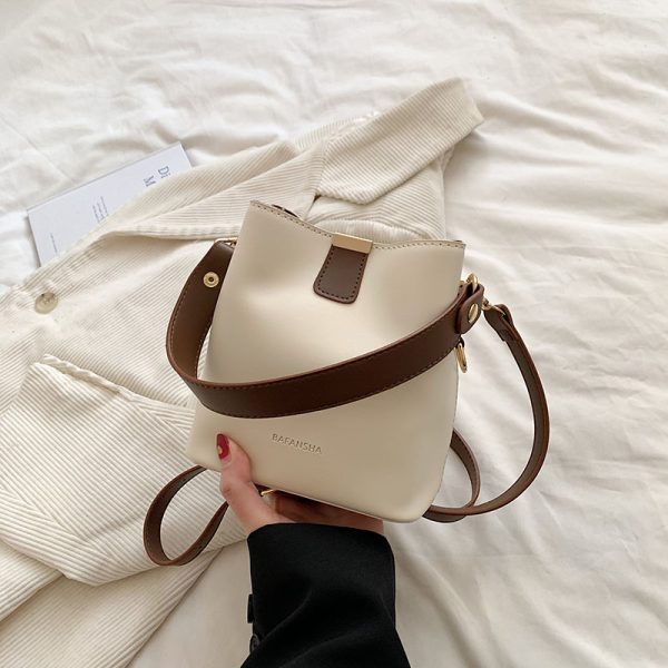 Korean-Style Retro Bucket Handbag for Women - Trendy Versatile Shoulder Bag for Spring/Summer 2025 High-End Fashion