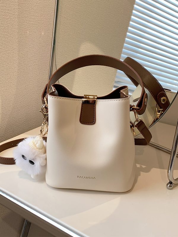 Korean-Style Retro Bucket Handbag for Women - Trendy Versatile Shoulder Bag for Spring/Summer 2025 High-End Fashion