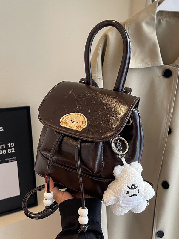 Korean Style Retro Fashion Backpack - High-End Niche Crossbody Bag for Spring/Summer 2025