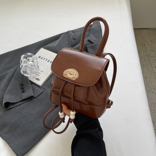 Korean Style Retro Fashion Backpack - High-End Niche Crossbody Bag for Spring/Summer 2025