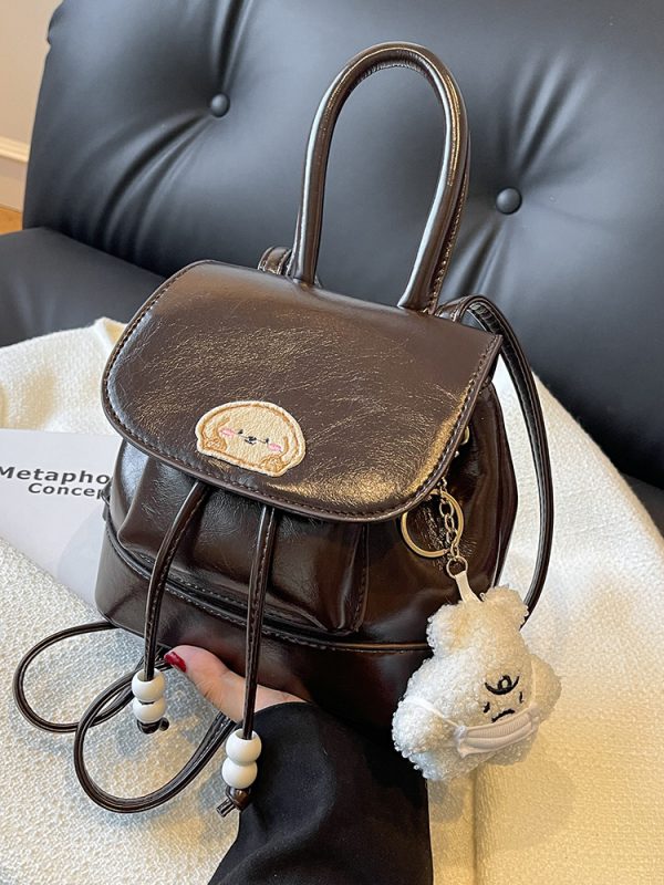 Korean Style Retro Fashion Backpack - High-End Niche Crossbody Bag for Spring/Summer 2025