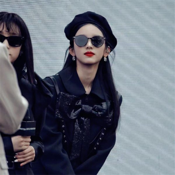 Korean Style Small Face Round Sunglasses for Women - Summer Hot Girl Beach Vacation Street Photography Accessory