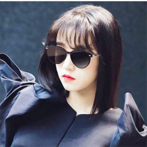 Korean Style Small Face Round Sunglasses for Women - Summer Hot Girl Beach Vacation Street Photography Accessory