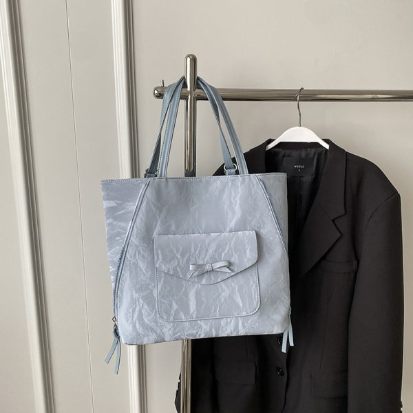 Korean Style Trendy Student Tote Bag for Women - Summer 2025 Minimalist Versatile Large Capacity Casual Backpack