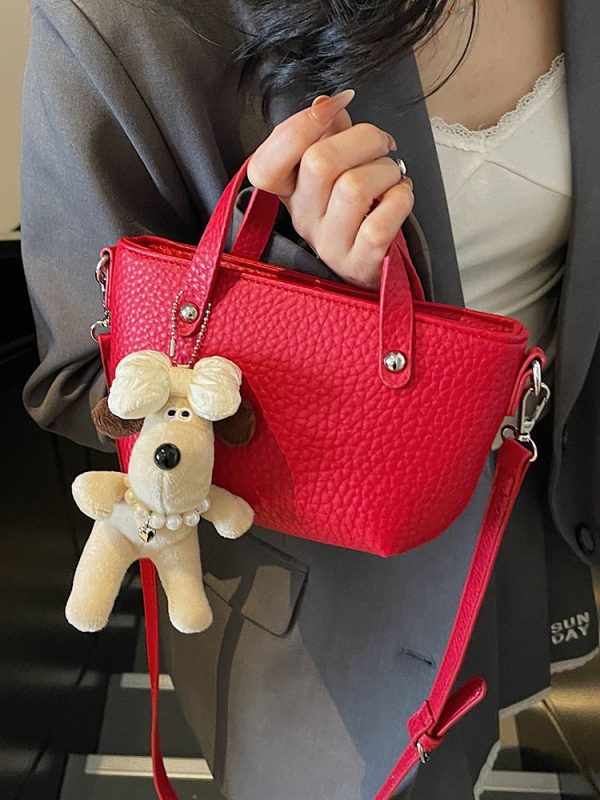 Korean-Style Versatile Shoulder Handbag for Women - 2025 Summer High-End Crossbody Small Bucket Bag
